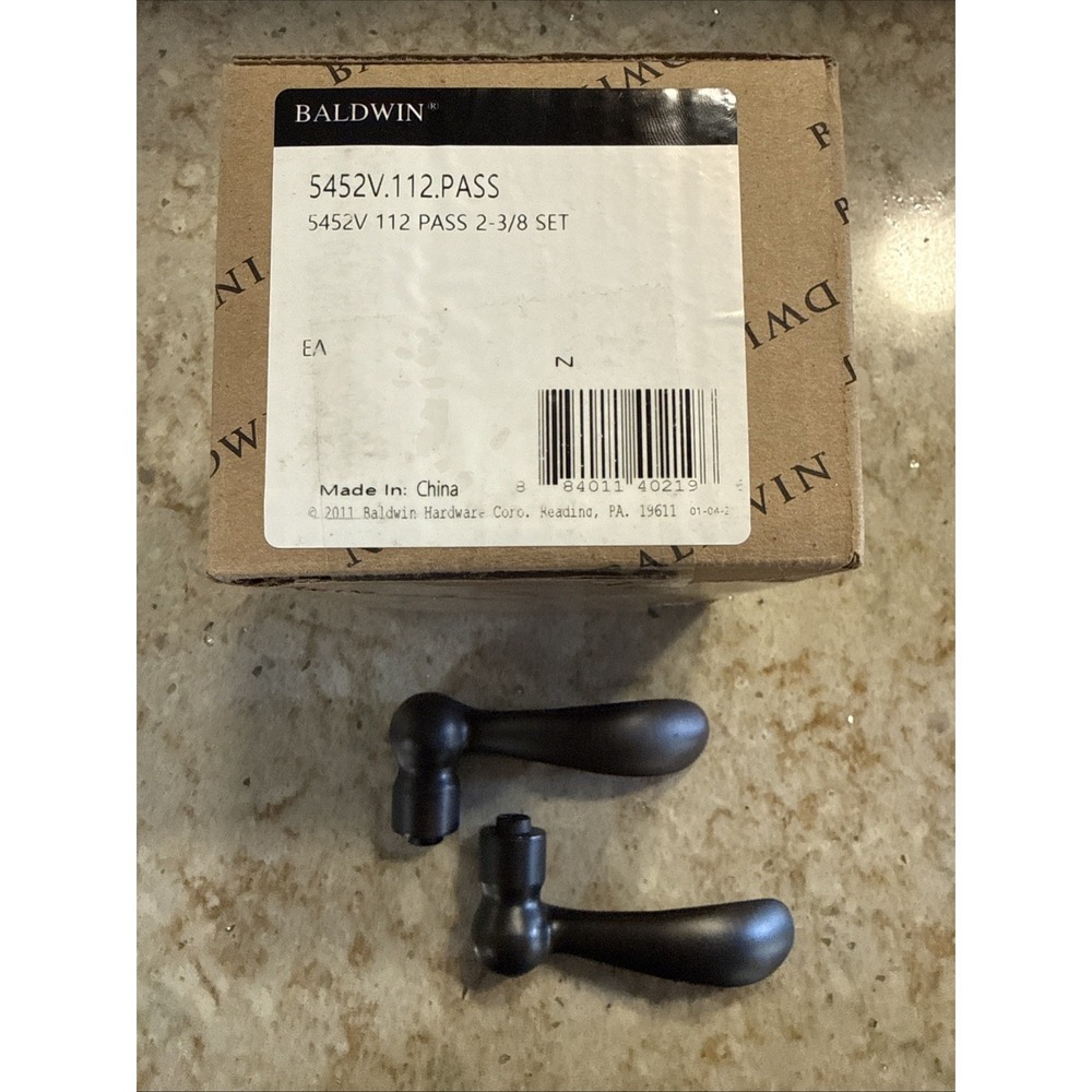 Baldwin 5452V112PASS  Venetian‎ Bronze Estate, Beavertail Lever Beavertail Set